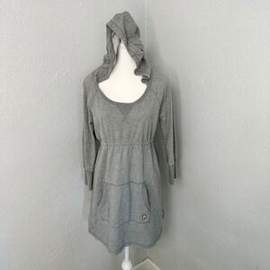 PINK‎ Victoria's Secret Gray Hoodie Dress Long Sleeve Pullover Athleisure